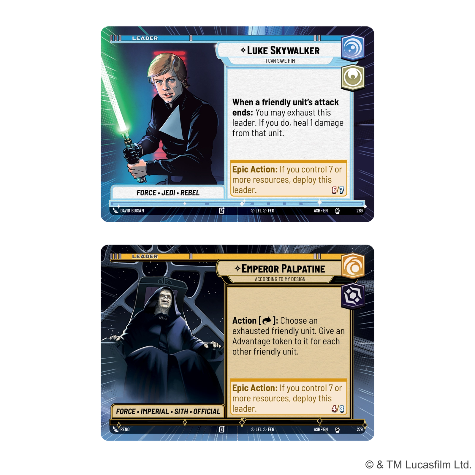 Star Wars: Unlimited - Ashes of the Empire Prerelease Box Cards