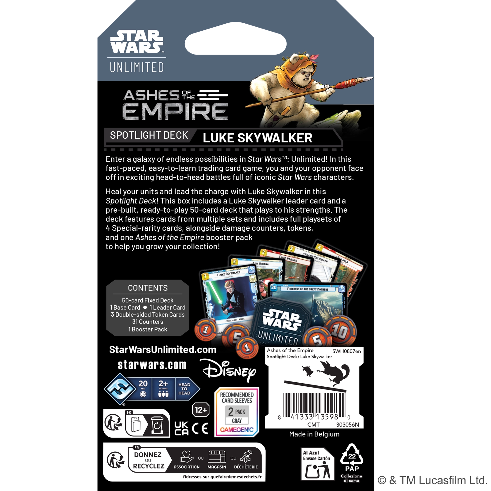 Star Wars: Unlimited - Ashes of the Empire Spotlight Deck (Luke Skywalker)