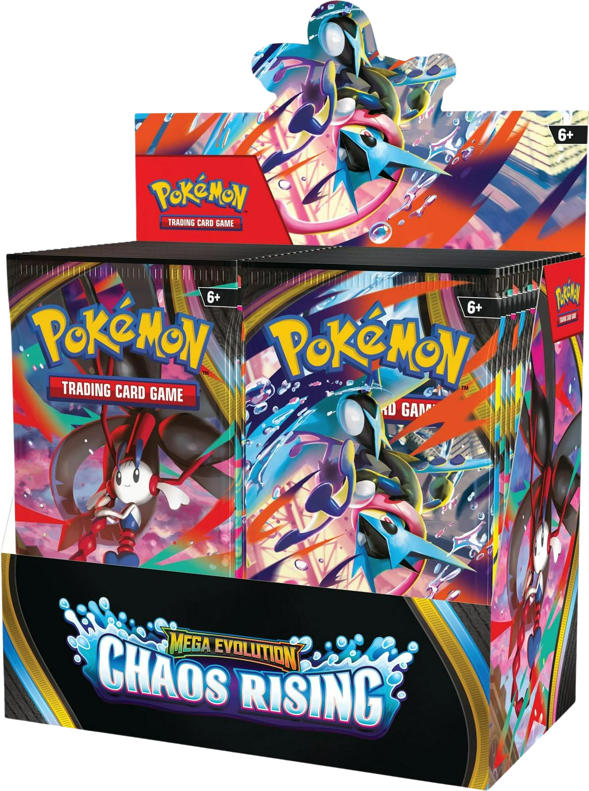 Mega Evolution: Chaos Rising Booster Display