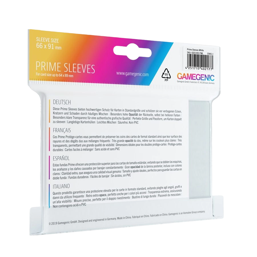 Gamegenic - Prime Sleeves White kártyavédő