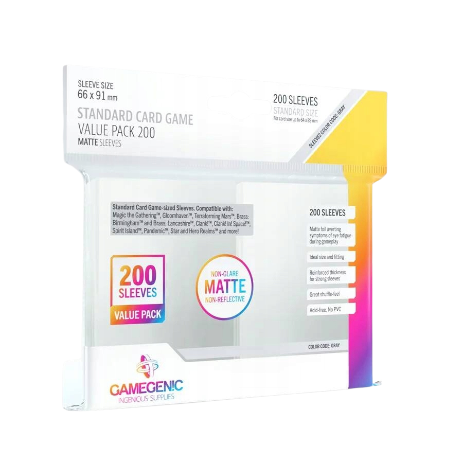 Standard Card Game Value Pack Matte Clear kártyavédő