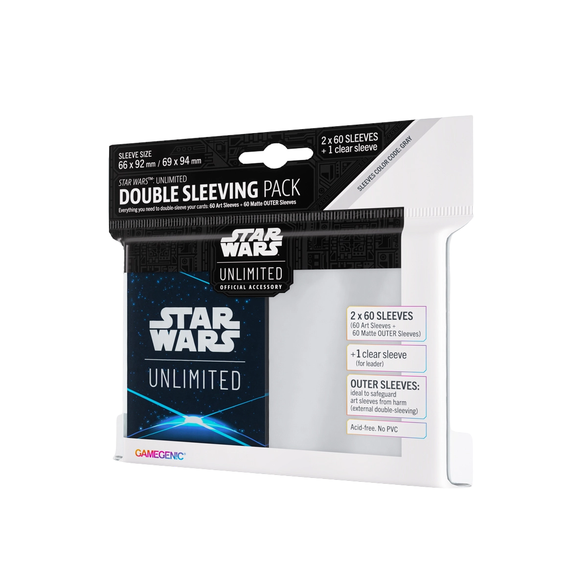 Gamegenic – Star Wars: Unlimited Double Sleeving Pack | Space Blue