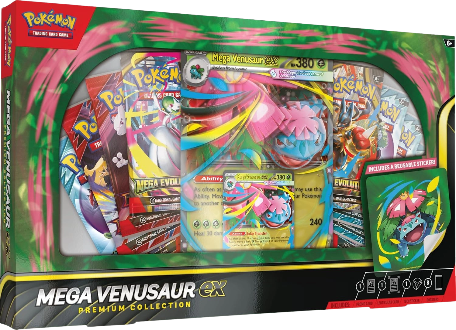 Mega Evolution: Mega Venusaur ex Premium Collection Front