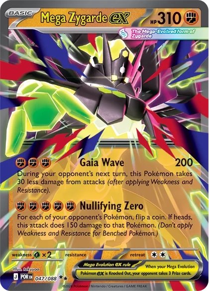 Mega Zygarde ex kártya