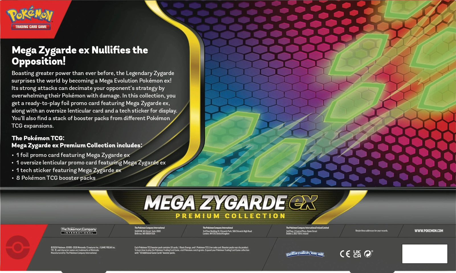 Mega Zygarde ex Premium Collection Back