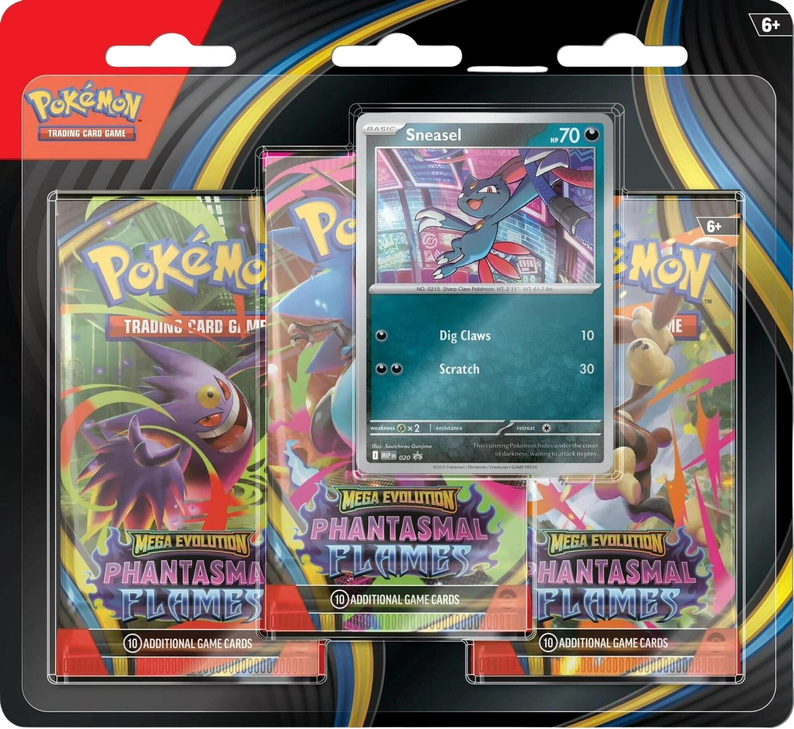 Phantasmal Flames: 3 Pack Blister (Sneasel)