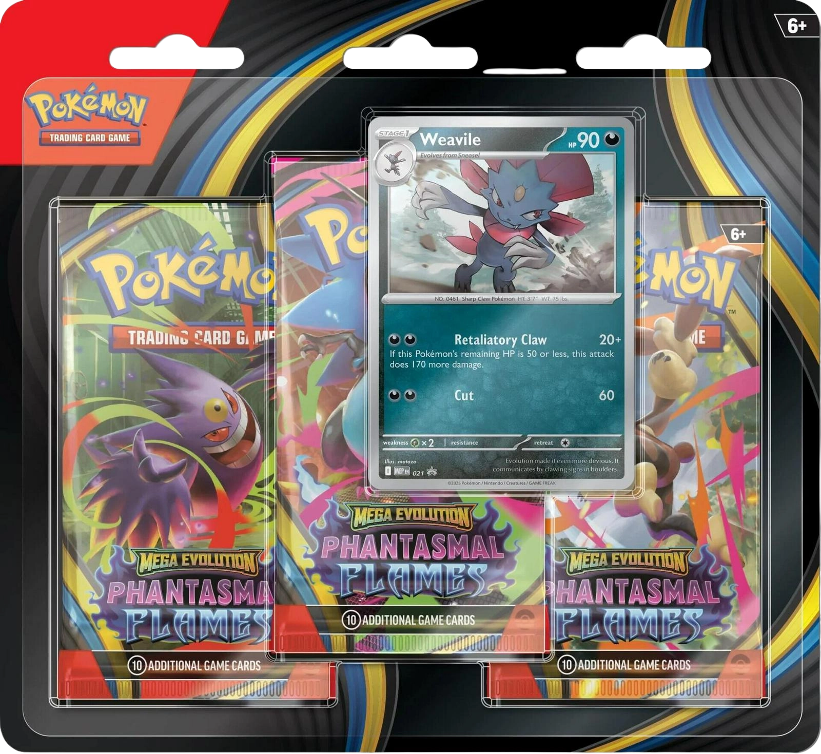 Phantasmal Flames: 3 Pack Blister (Weavile)