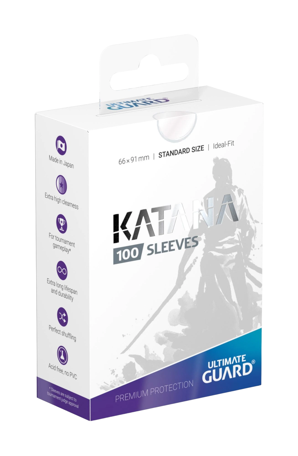 Ultimate Guard Katana Sleeves Standard Size - Transparent