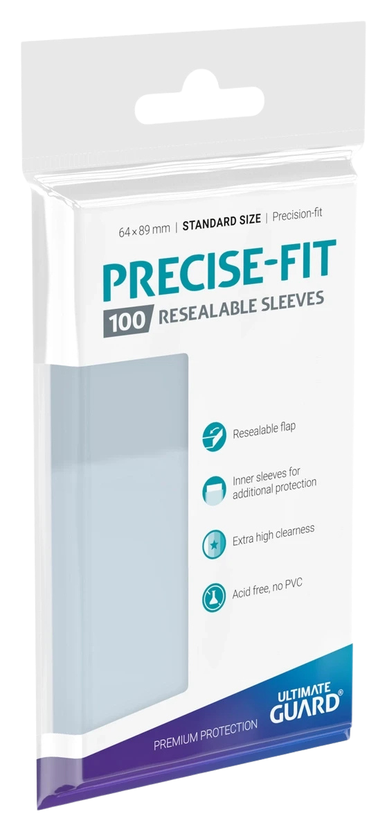 Ultimate Guard Precise-Fit Sleeves Standard Size (100 db) - Visszazárható