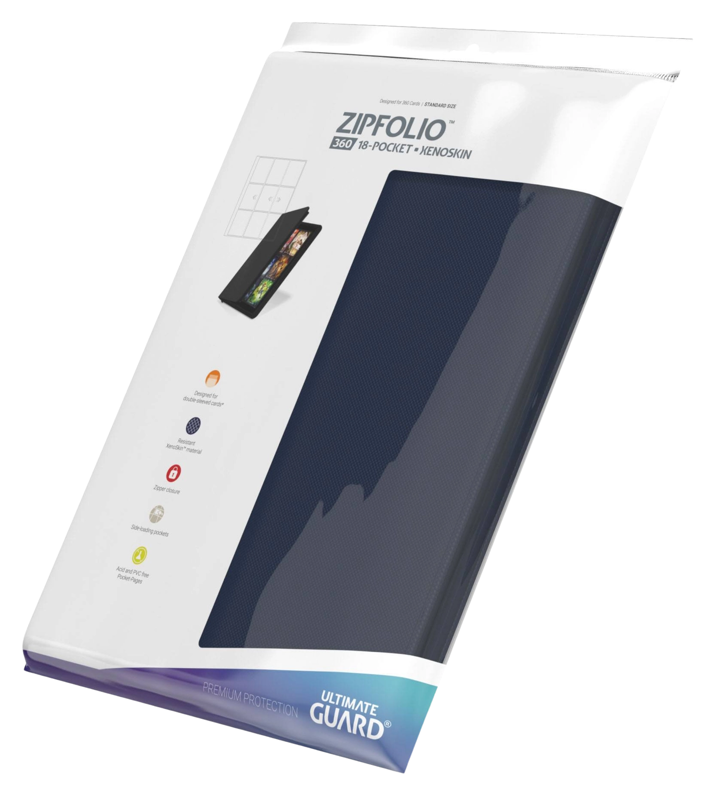 Ultimate Guard Zipfolio 360 18-Pocket Xenoskin (Többféle színben)