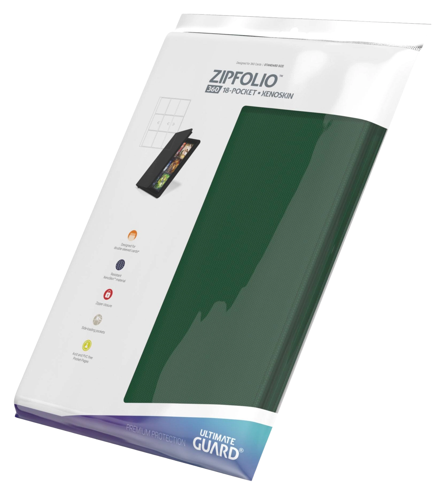 Ultimate Guard Zipfolio 360 18-Pocket Xenoskin (Többféle színben)