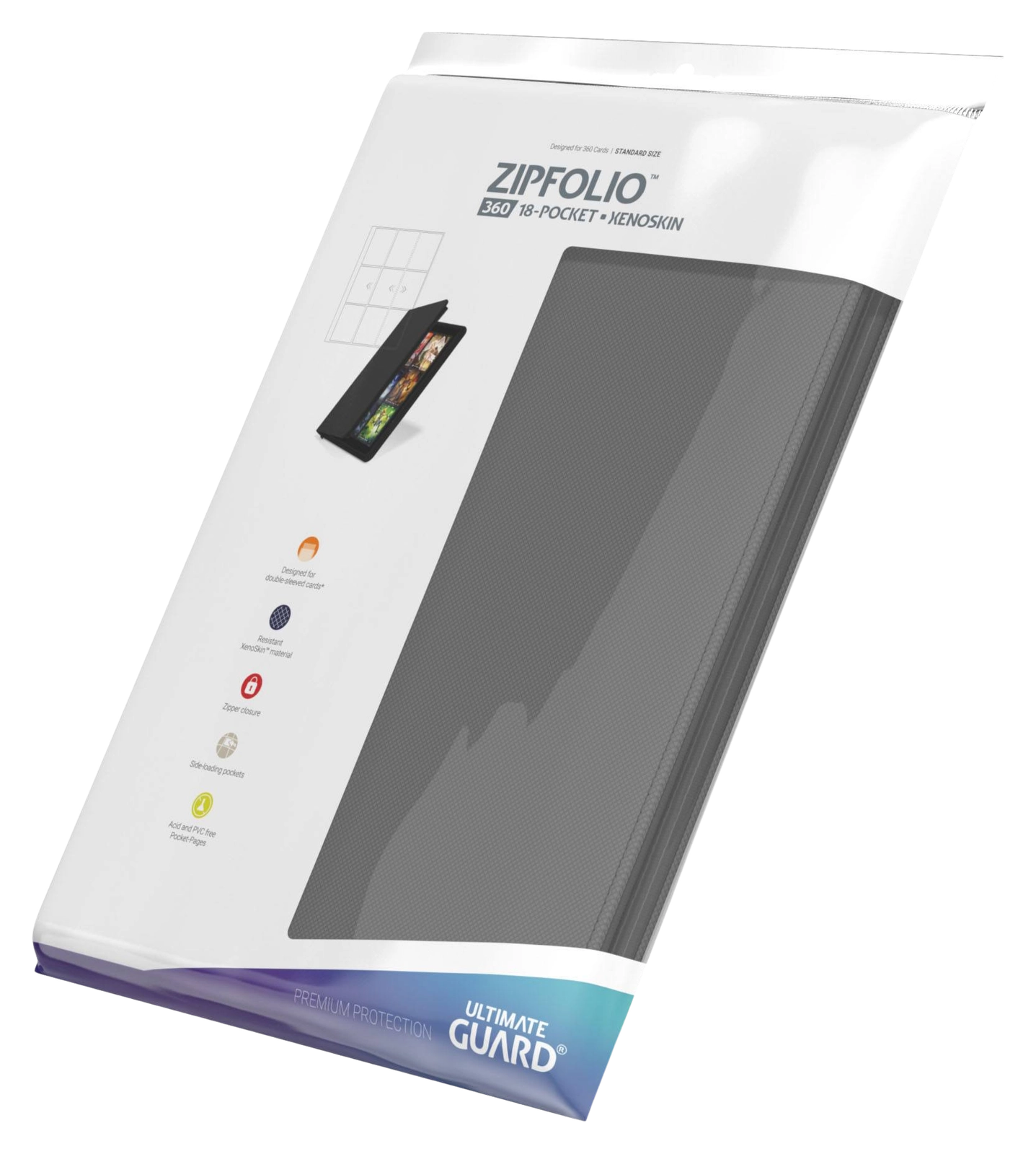 Ultimate Guard Zipfolio 360 18-Pocket Xenoskin (Többféle színben)