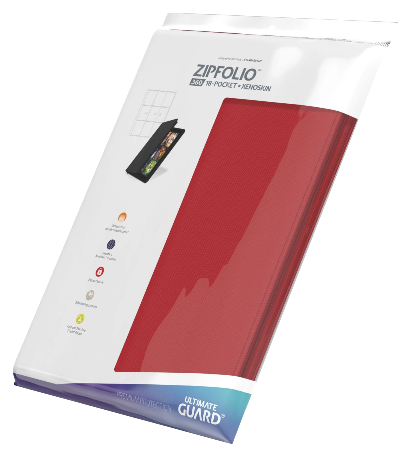 Ultimate Guard Zipfolio 360 18-Pocket Xenoskin (Többféle színben)